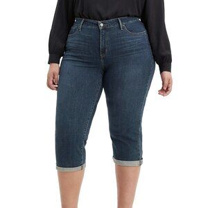 NWT Levi's Plus Size Mid Rise Shaping Capri Jeans Sz. 24W